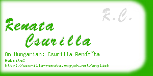 renata csurilla business card